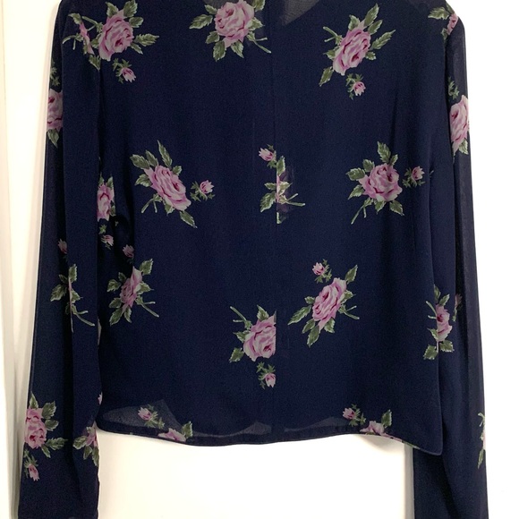 Meridian 100% Silk Top and Skirt Set Size 4 - Picture 3 of 9